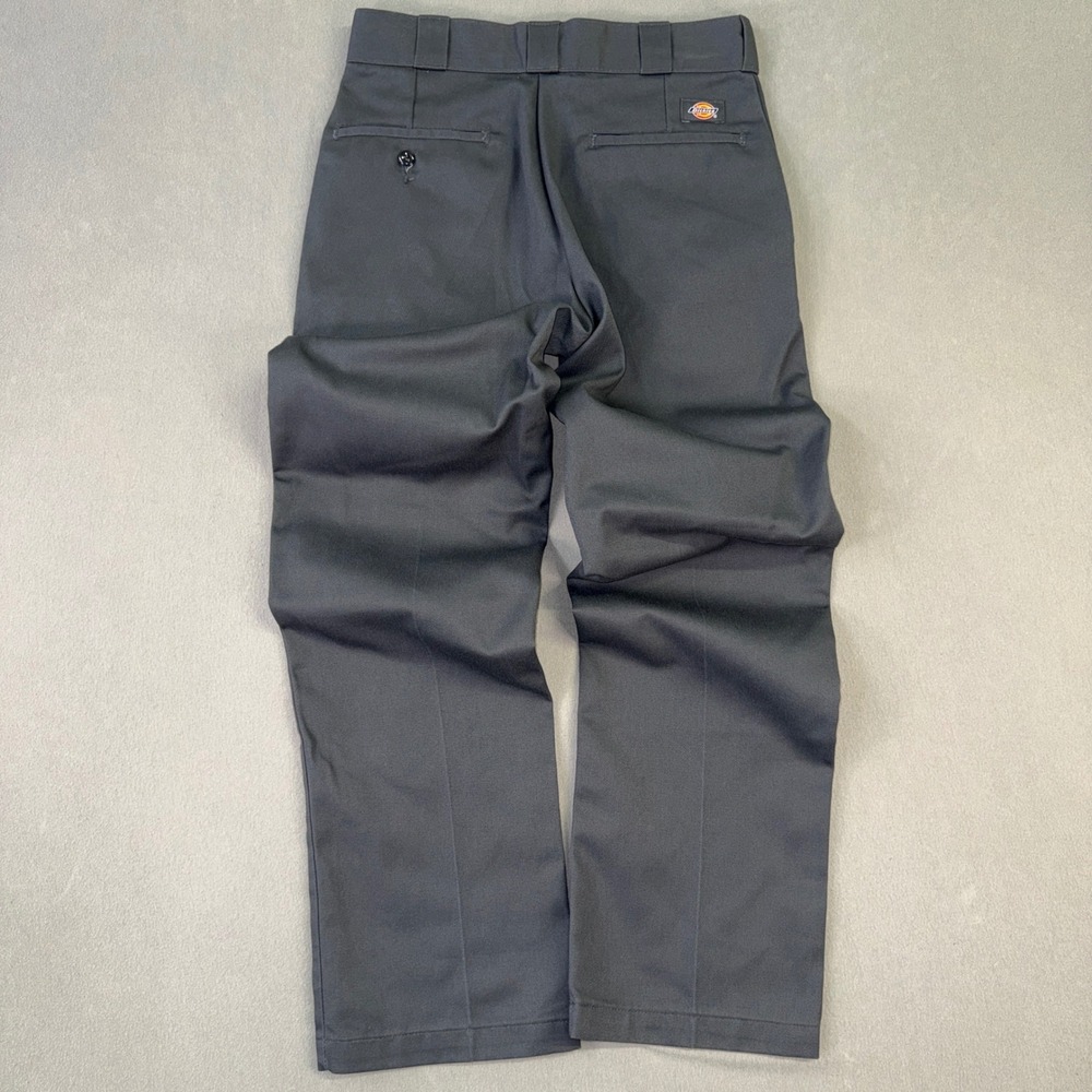 Dickies 874 Original Fit Work Pants Charcoal Grey Mens 30x30 Straight Leg Twill - Picture 2 of 7